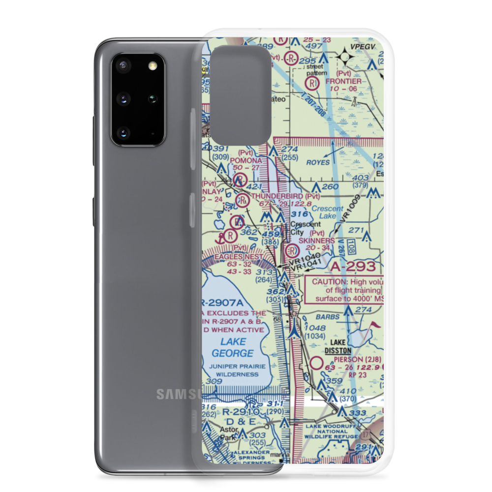 Skinners Wholesale Nursery Airport (16FD) VFR Sectional Samsung Case Samsung Galaxy S20 Plus model shown