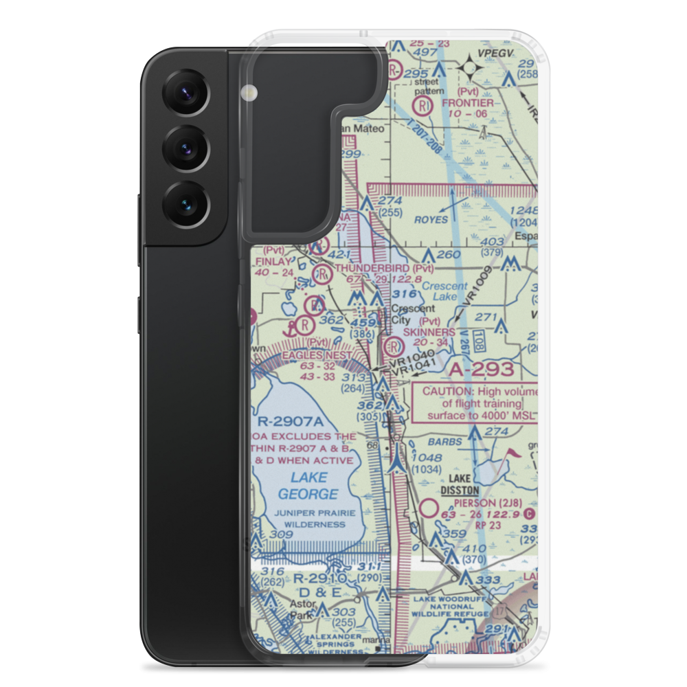 Skinners Wholesale Nursery Airport (16FD) VFR Sectional Samsung Case Samsung Galaxy S22 Plus model shown