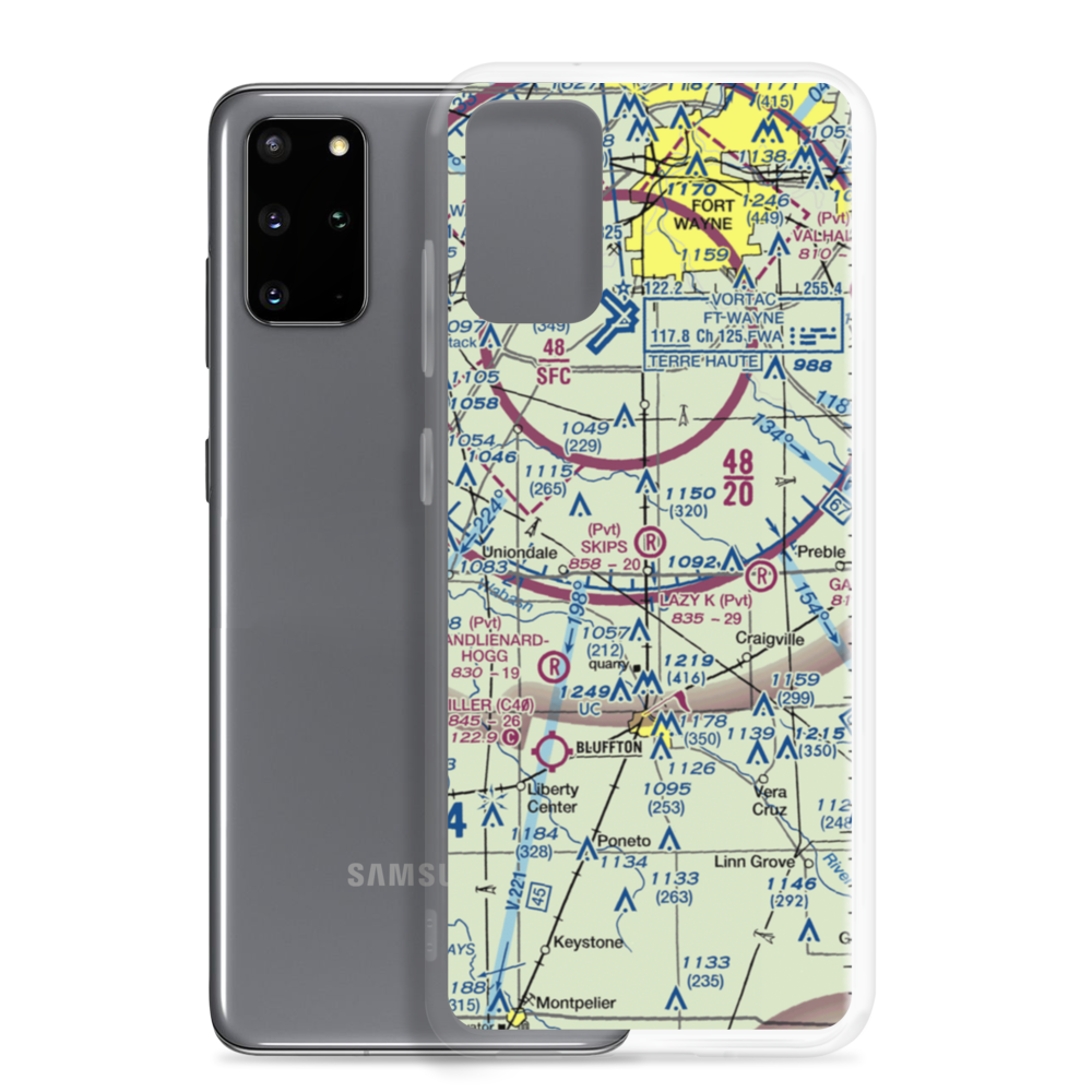 Skip's Place Airport (2IN0) VFR Sectional Samsung Case Samsung Galaxy S20 Plus model shown