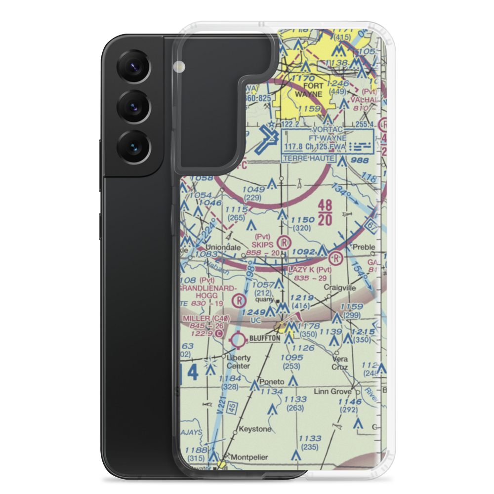 Skip's Place Airport (2IN0) VFR Sectional Samsung Case Samsung Galaxy S22 Plus model shown