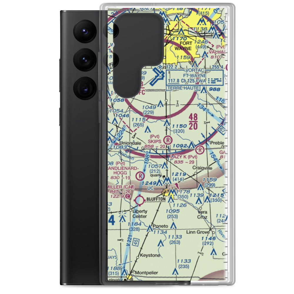 Skip's Place Airport (2IN0) VFR Sectional Samsung Case Samsung Galaxy S22 Ultra model shown