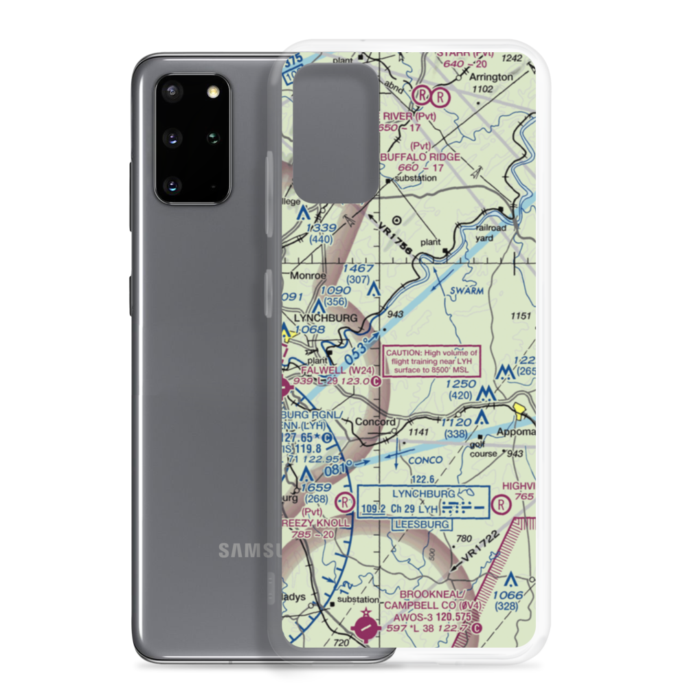 Skovhus Airport (VA24) VFR Sectional Samsung Case Samsung Galaxy S20 Plus model shown