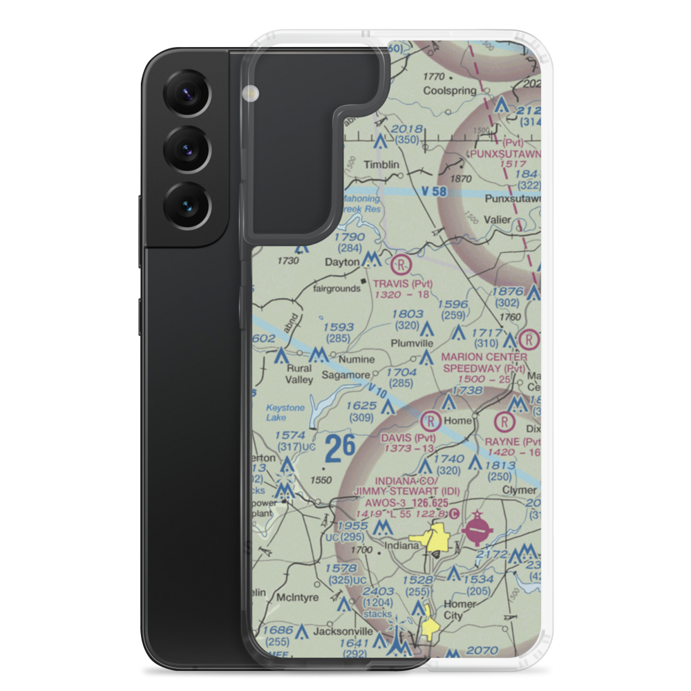Skunk Hollow Airport (PN83) VFR Sectional Samsung Case Samsung Galaxy S22 Plus model shown