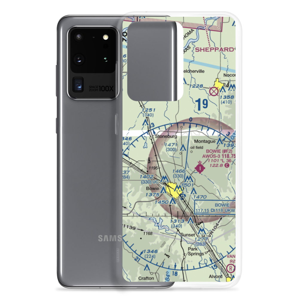 Sky Acres Airport (1XA1) VFR Sectional Samsung Case Samsung Galaxy S20 Ultra model shown