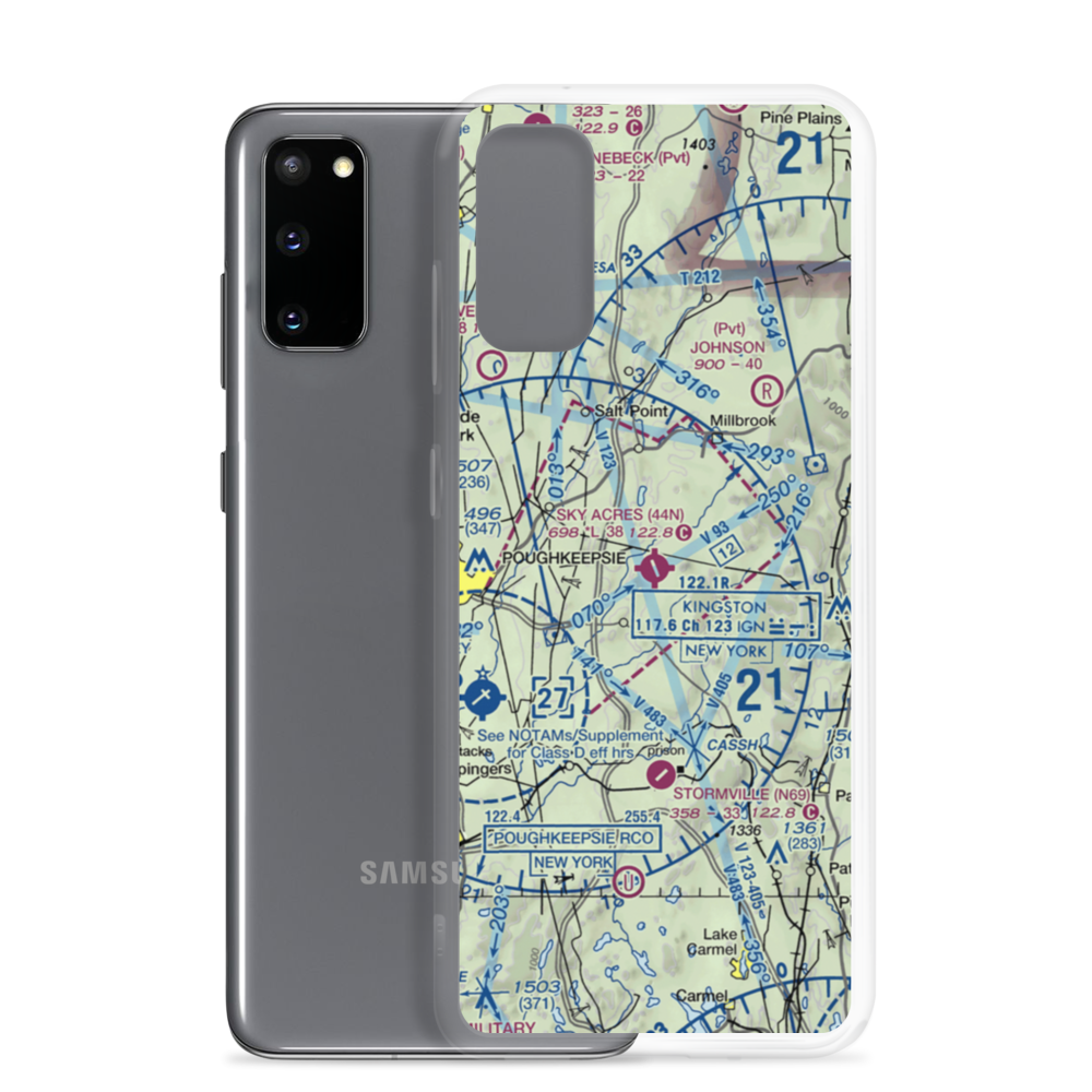 Sky Acres Airport (44N) VFR Sectional Samsung Case Samsung Galaxy S20 model shown