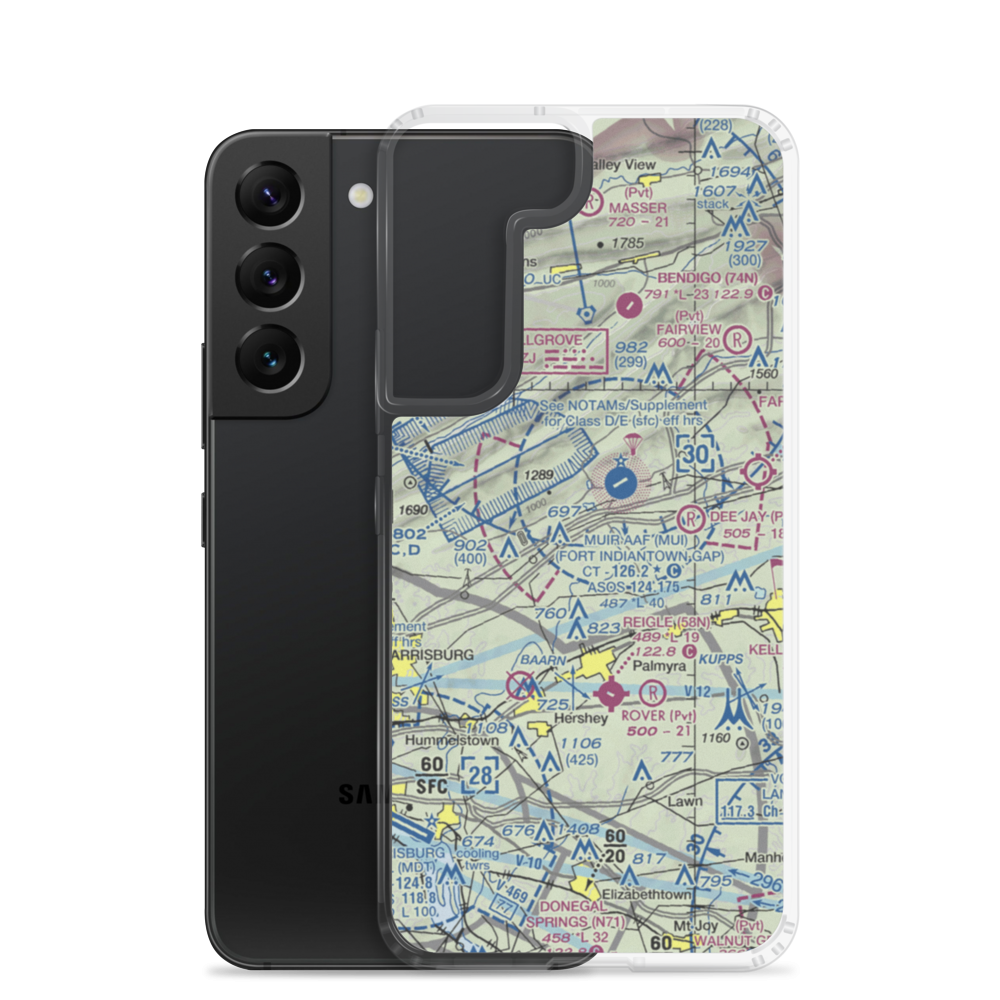 Sky Classics Field (7PS4) VFR Sectional Samsung Case Samsung Galaxy S22 model shown