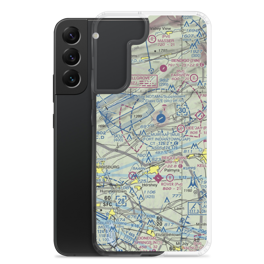 Sky Classics Field (7PS4) VFR Sectional Samsung Case Samsung Galaxy S22 Plus model shown
