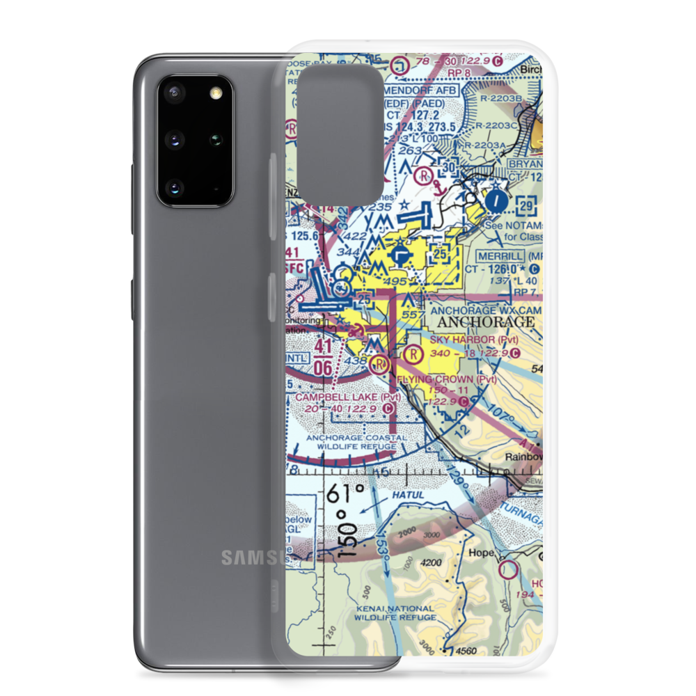 Sky Harbor Airport (9AK5) VFR Sectional Samsung Case Samsung Galaxy S20 Plus model shown