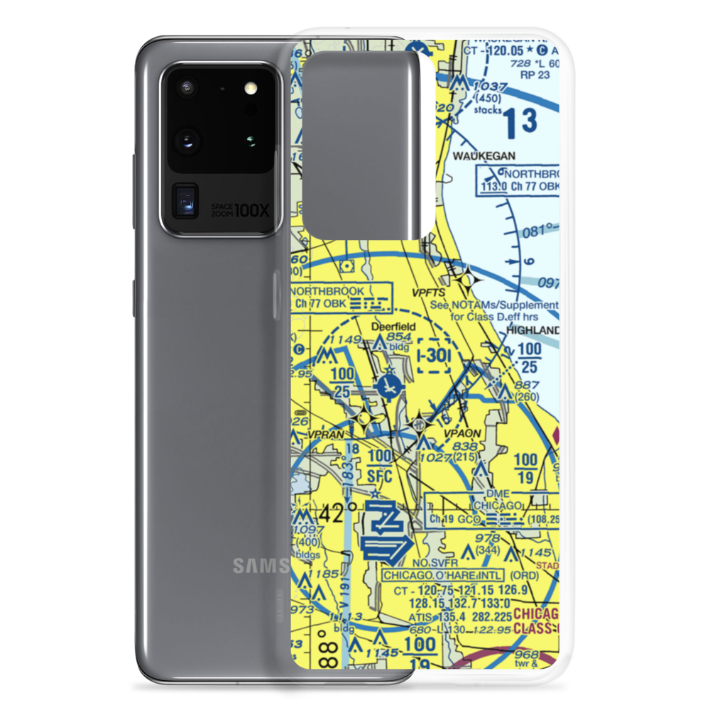 Sky Harbor Airport (OBK) VFR Sectional Samsung Case Samsung Galaxy S20 Ultra model shown