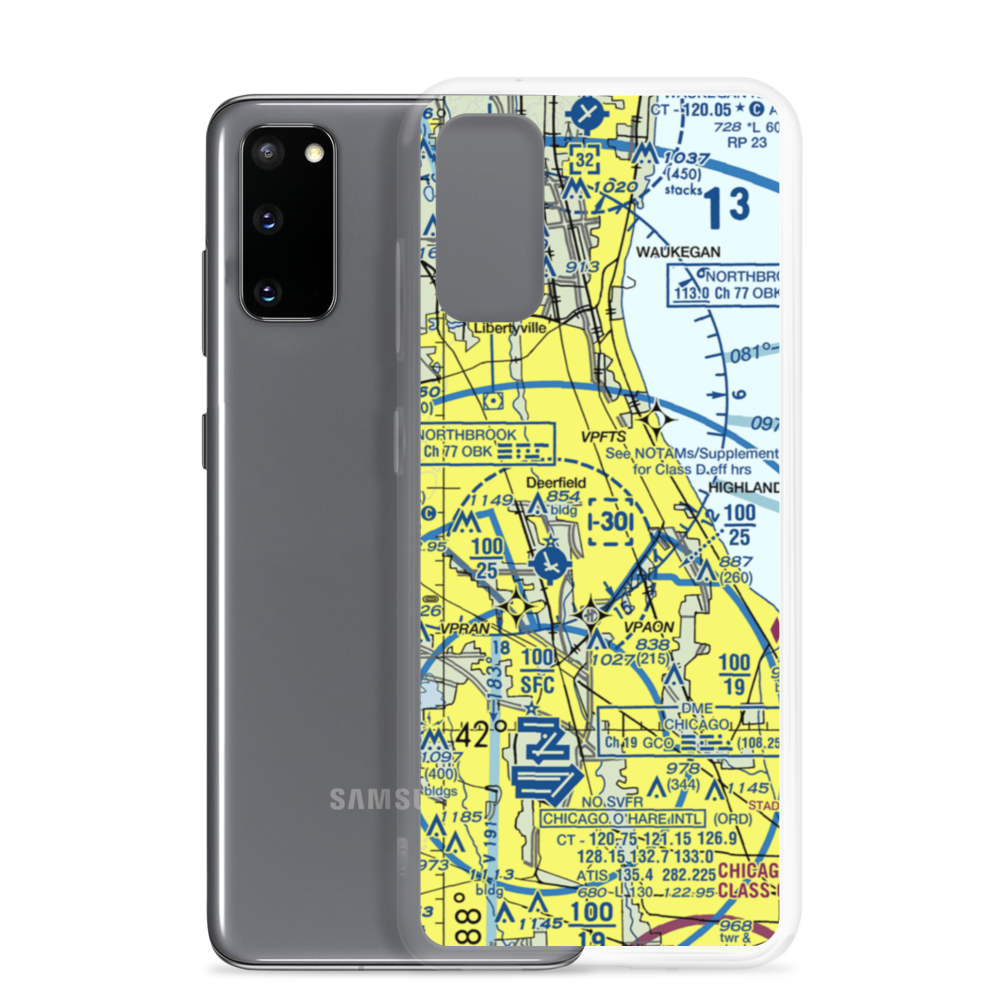 Sky Harbor Airport (OBK) VFR Sectional Samsung Case Samsung Galaxy S20 model shown