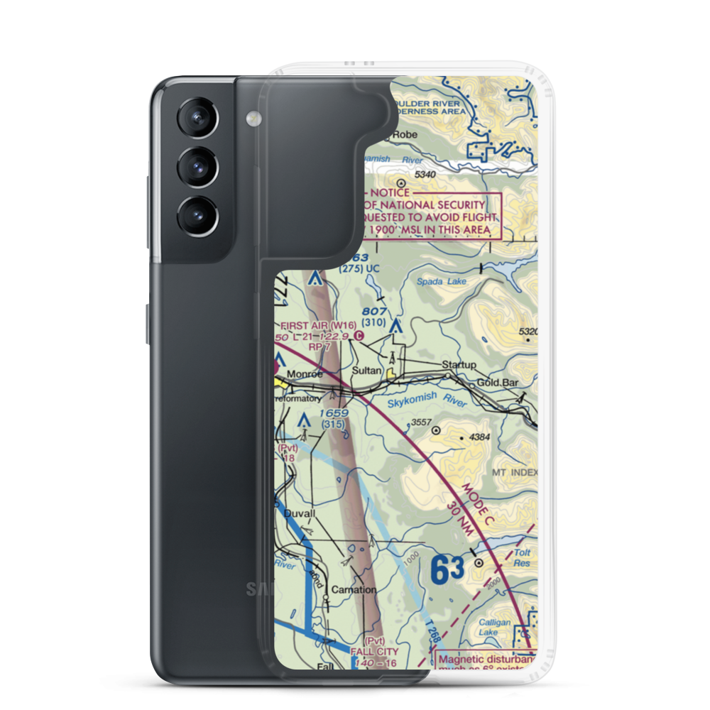 Sky Harbor Airport (S86) VFR Sectional Samsung Case Samsung Galaxy S21 model shown