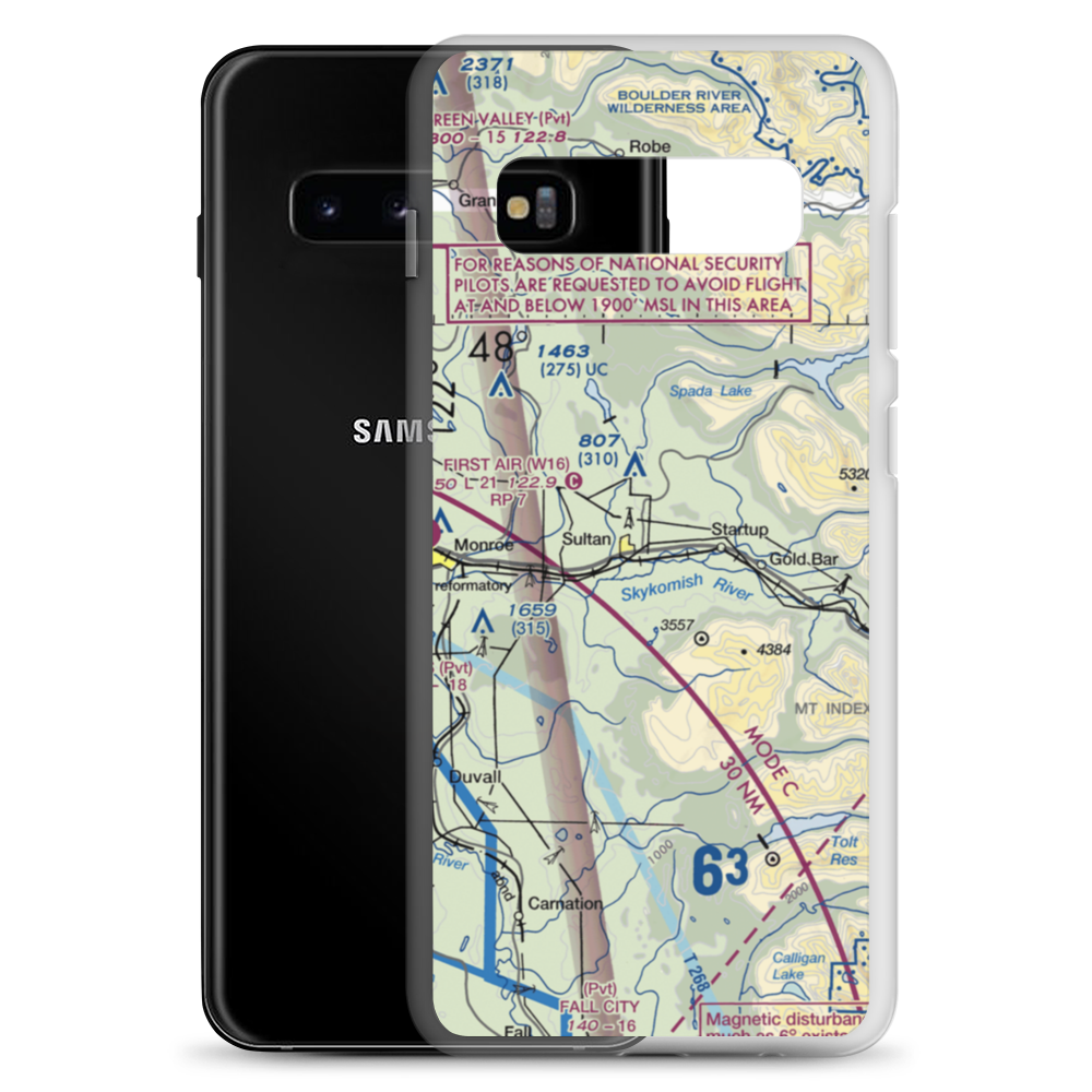 Sky Harbor Airport (S86) VFR Sectional Samsung Case Samsung Galaxy S10+ model shown