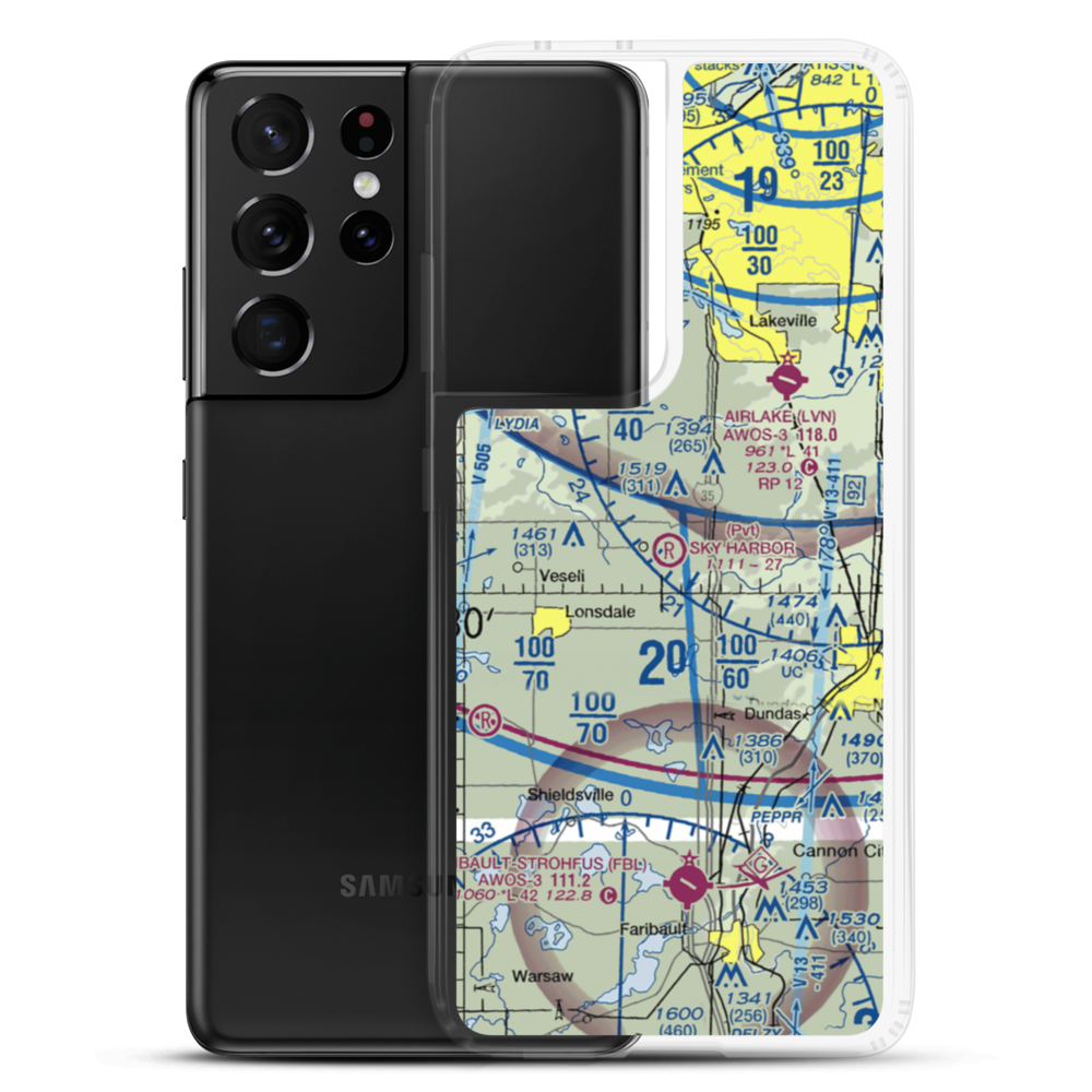 Sky Harbor Residential Airpark (1MN8) VFR Sectional Samsung Case Samsung Galaxy S21 Ultra model shown