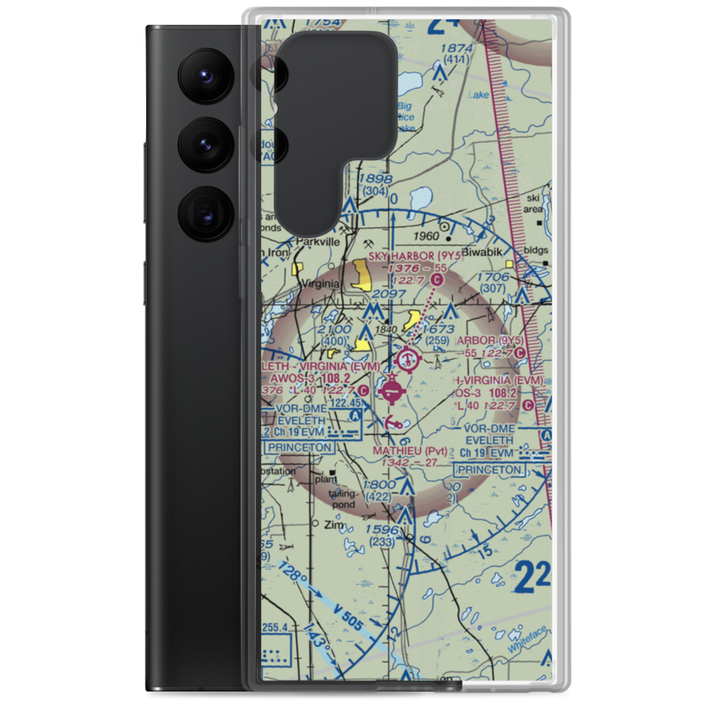 Sky Harbor Seaplane Base (9Y5) VFR Sectional Samsung Case Samsung Galaxy S22 Ultra model shown