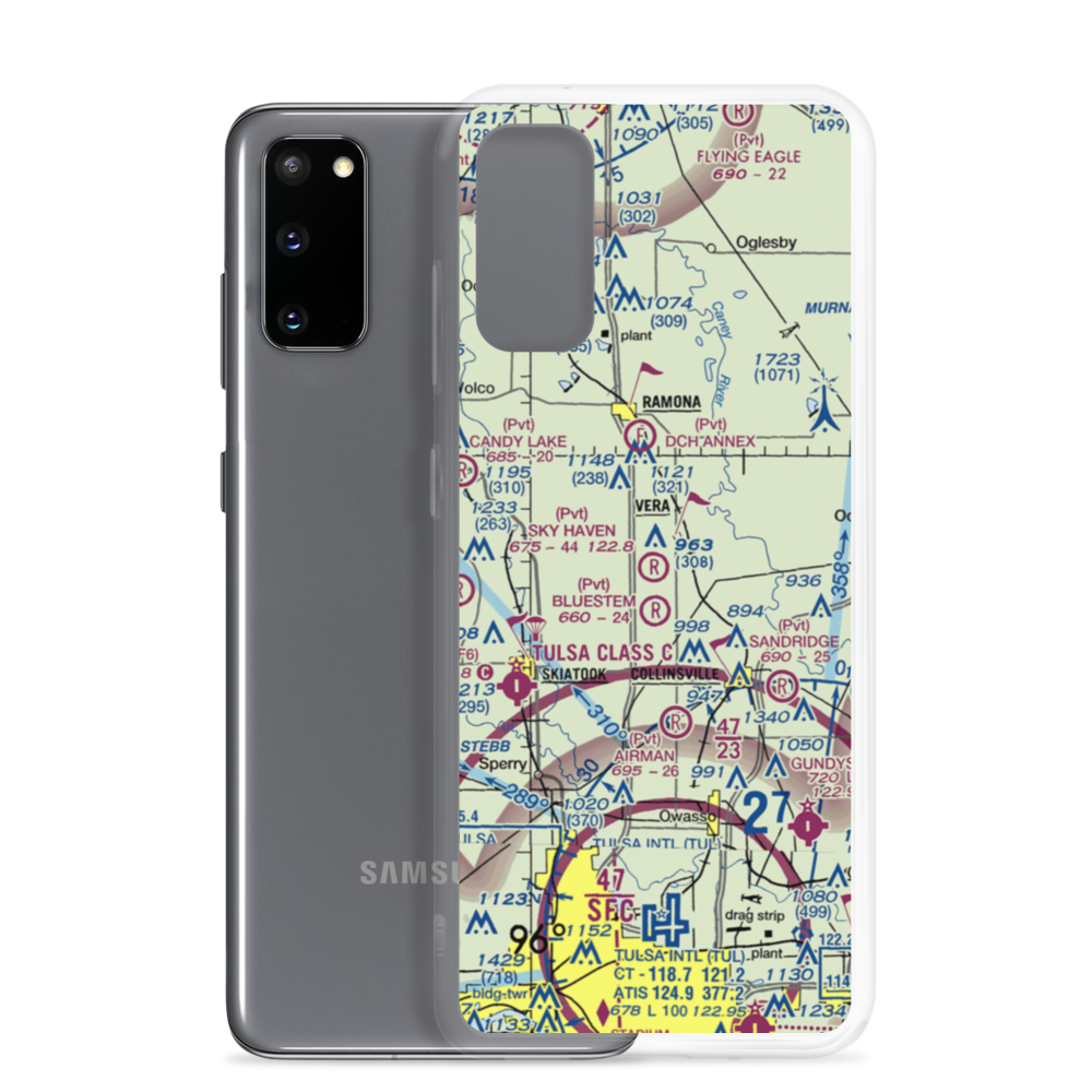 Sky Haven Airpark/Sellmeyer Field (OK01) VFR Sectional Samsung Case Samsung Galaxy S20 model shown