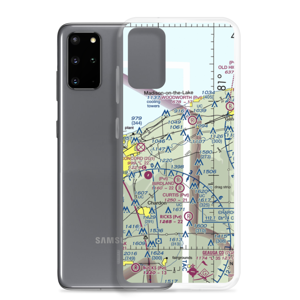 Sky Haven Airport (4OH1) VFR Sectional Samsung Case Samsung Galaxy S20 Plus model shown