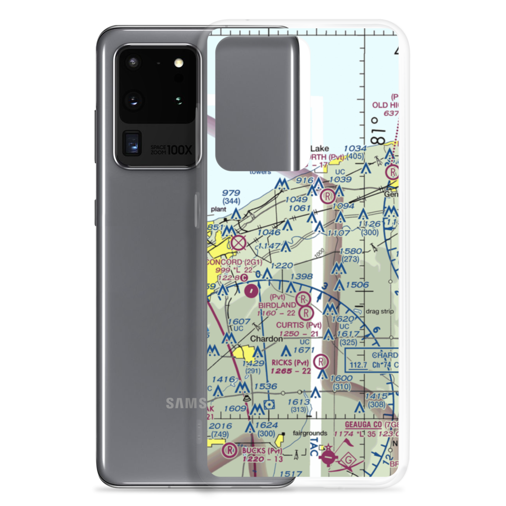 Sky Haven Airport (4OH1) VFR Sectional Samsung Case Samsung Galaxy S20 Ultra model shown