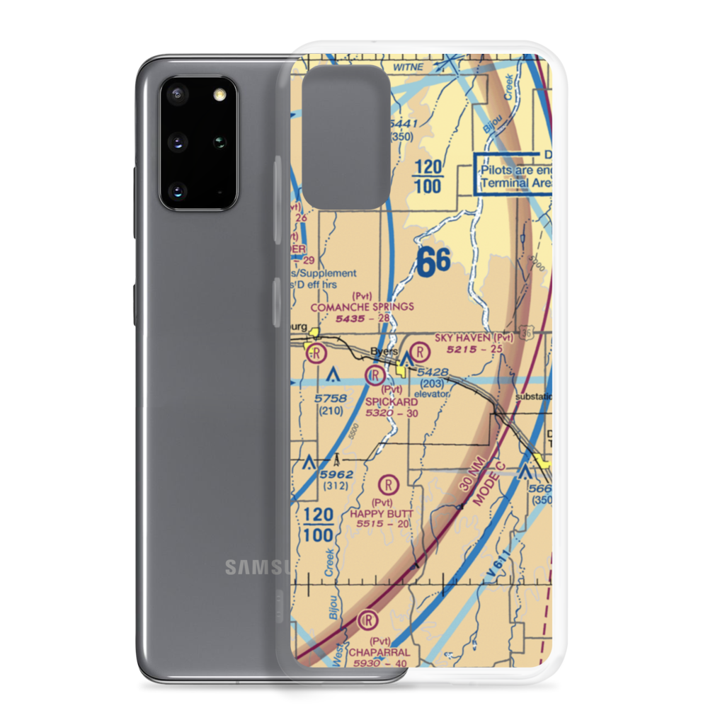 Sky Haven Airport (CO17) VFR Sectional Samsung Case Samsung Galaxy S20 Plus model shown