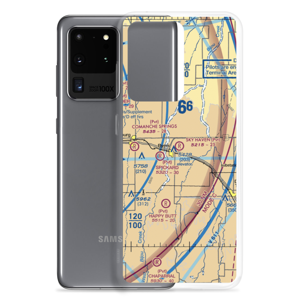 Sky Haven Airport (CO17) VFR Sectional Samsung Case Samsung Galaxy S20 Ultra model shown