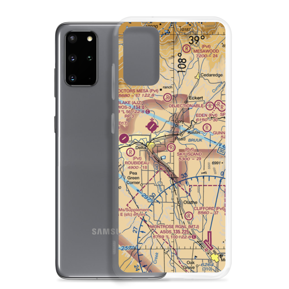 Sky Island Ranch Airport (3CO0) VFR Sectional Samsung Case Samsung Galaxy S20 Plus model shown