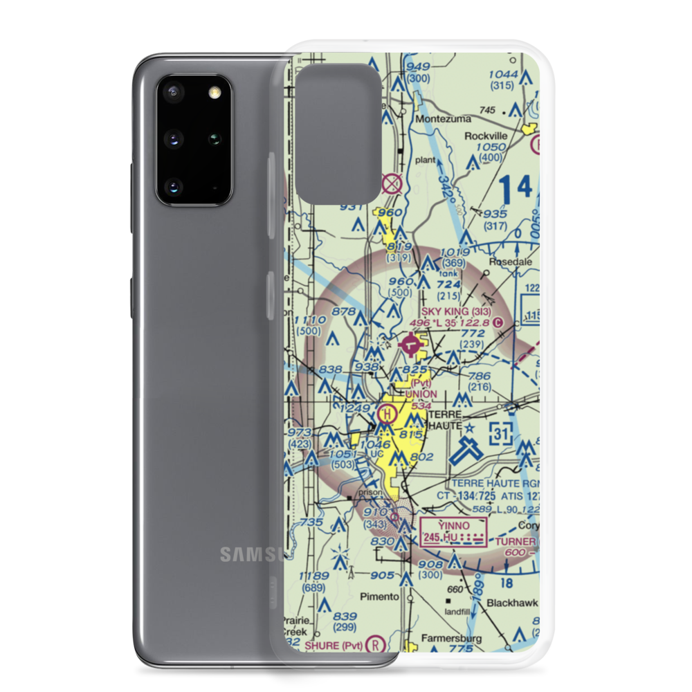 Sky King Airport (3I3) VFR Sectional Samsung Case Samsung Galaxy S20 Plus model shown