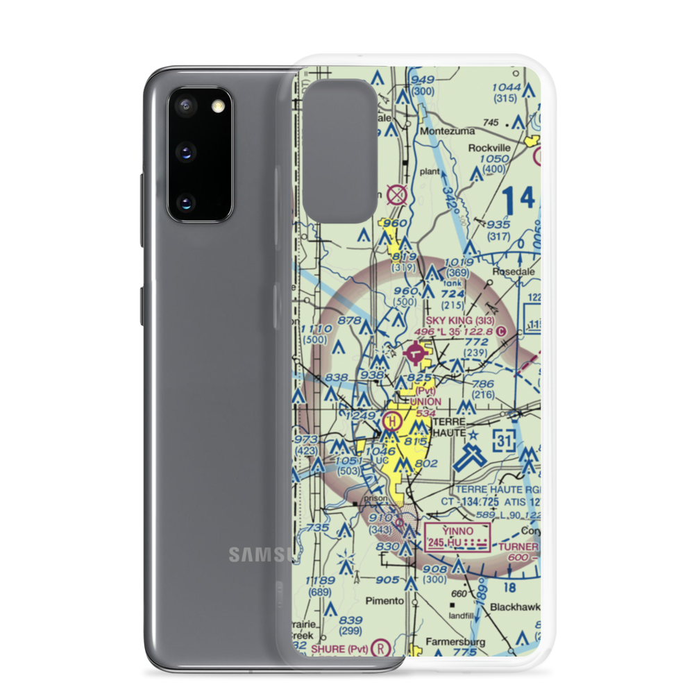 Sky King Airport (3I3) VFR Sectional Samsung Case Samsung Galaxy S20 model shown