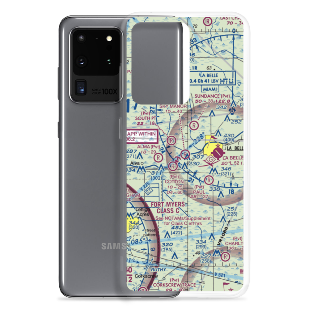 Sky Manor Airport (FA51) VFR Sectional Samsung Case Samsung Galaxy S20 Ultra model shown