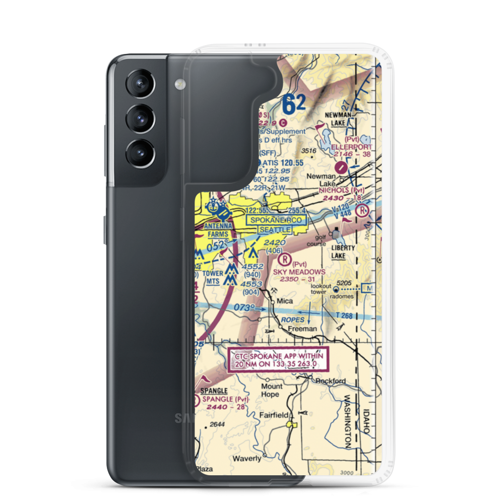 Sky Meadows Airpark (WN92) VFR Sectional Samsung Case Samsung Galaxy S21 model shown
