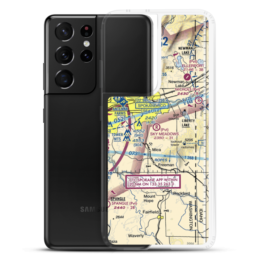 Sky Meadows Airpark (WN92) VFR Sectional Samsung Case Samsung Galaxy S21 Ultra model shown