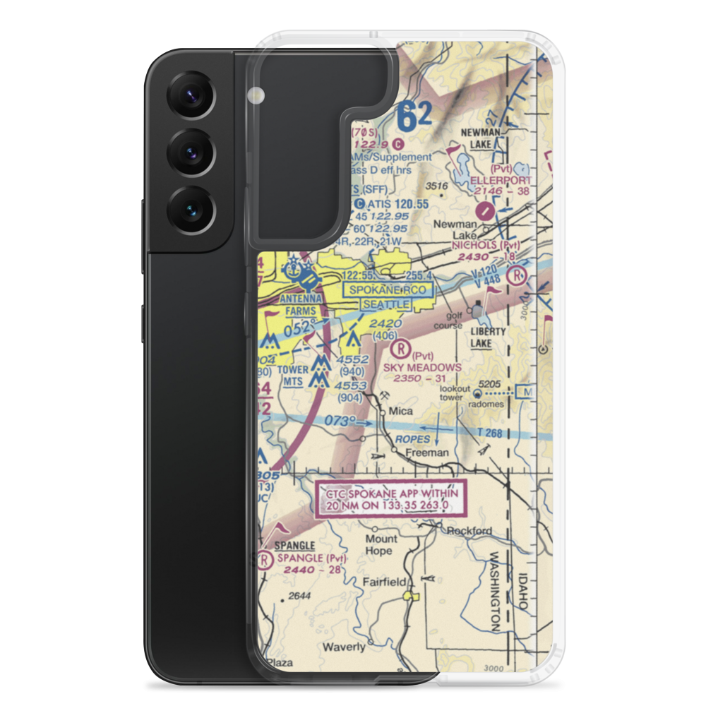 Sky Meadows Airpark (WN92) VFR Sectional Samsung Case Samsung Galaxy S22 Plus model shown