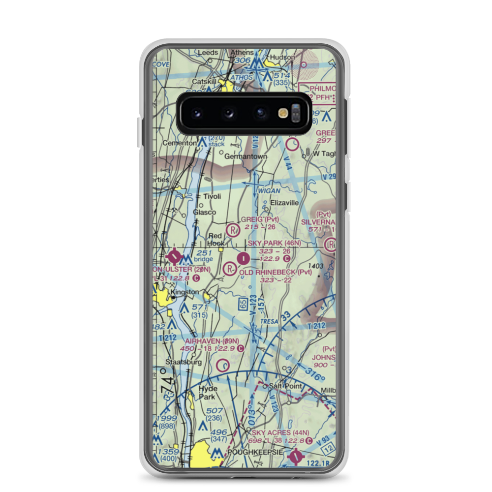Sky Park Airport (46N) VFR Sectional Samsung Case Samsung Galaxy S10 model shown
