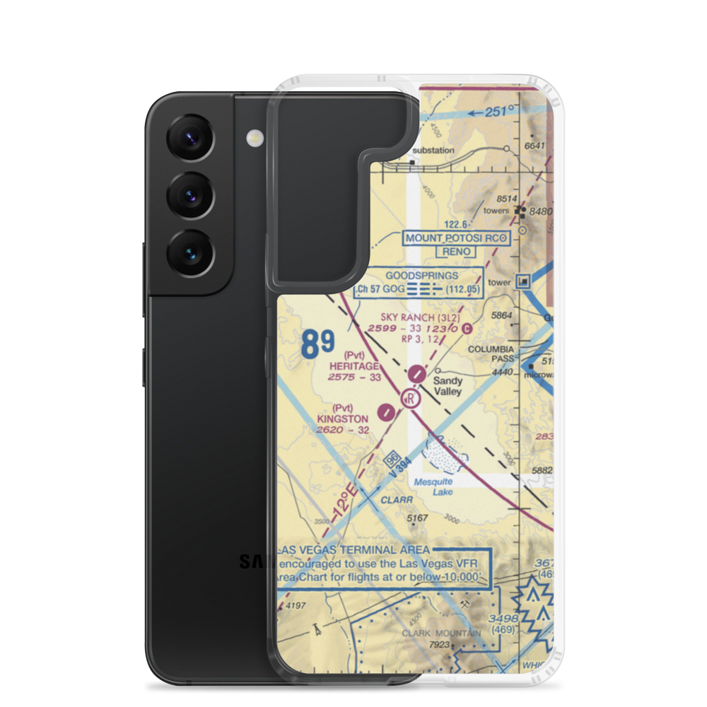 Sky Ranch Airport (3L2) VFR Sectional Samsung Case Samsung Galaxy S22 model shown
