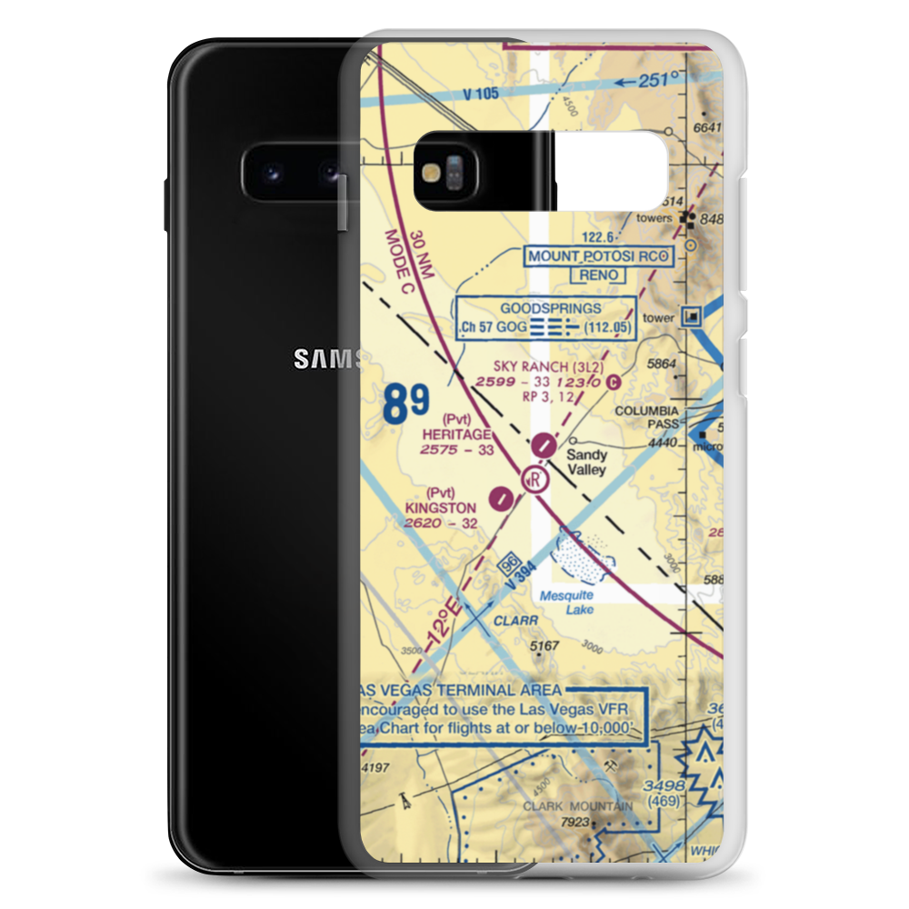 Sky Ranch Airport (3L2) VFR Sectional Samsung Case Samsung Galaxy S10+ model shown