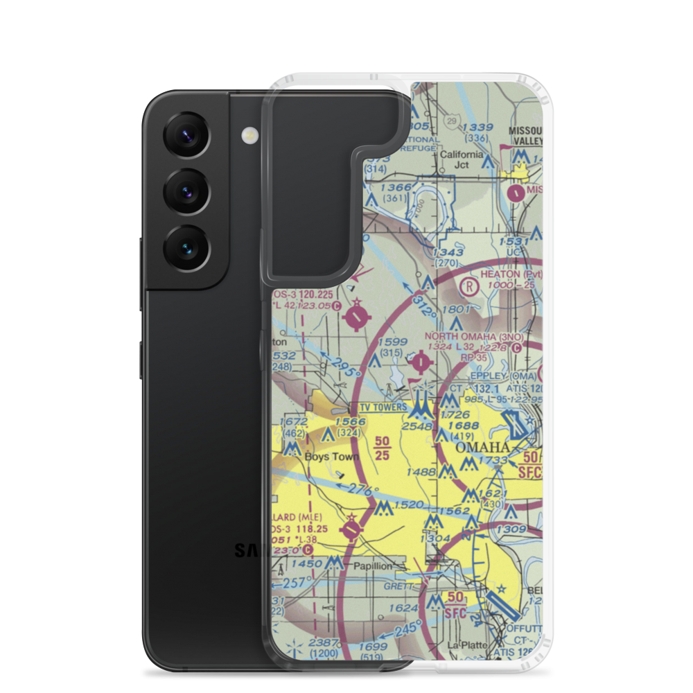 Sky Ranch Airport (NE24) VFR Sectional Samsung Case Samsung Galaxy S22 model shown