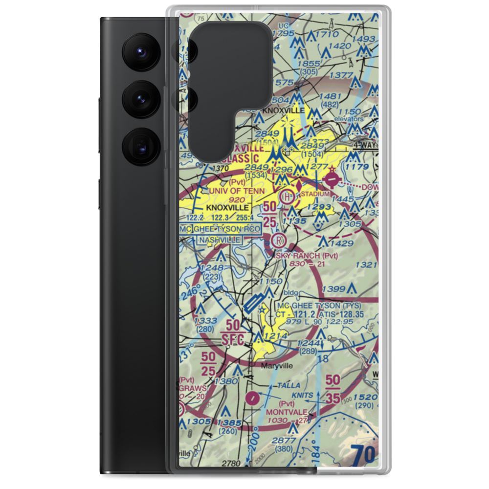 Sky Ranch Airport (TN98) VFR Sectional Samsung Case Samsung Galaxy S22 Ultra model shown