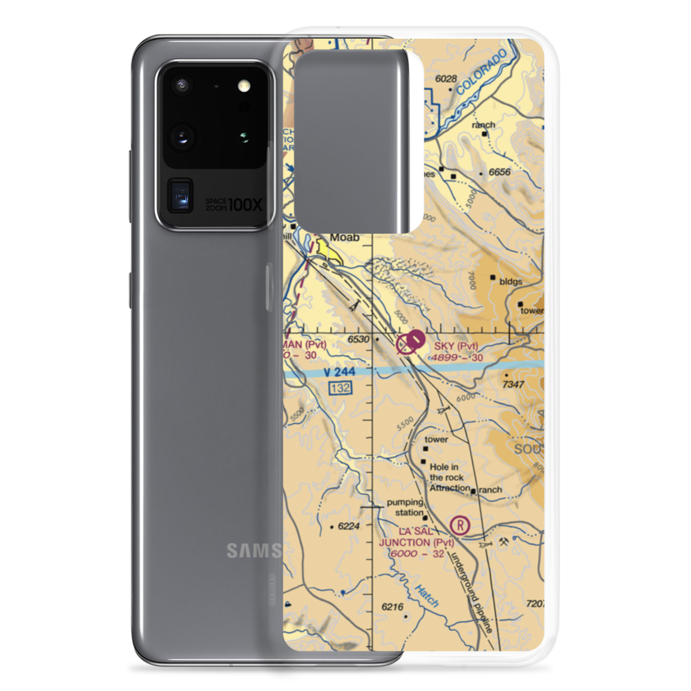 Sky Ranch Airport (UT53) VFR Sectional Samsung Case Samsung Galaxy S20 Ultra model shown