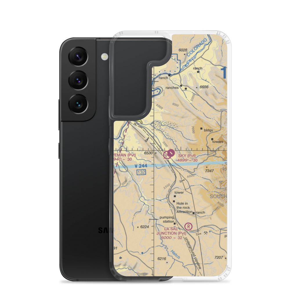 Sky Ranch Airport (UT53) VFR Sectional Samsung Case Samsung Galaxy S22 model shown