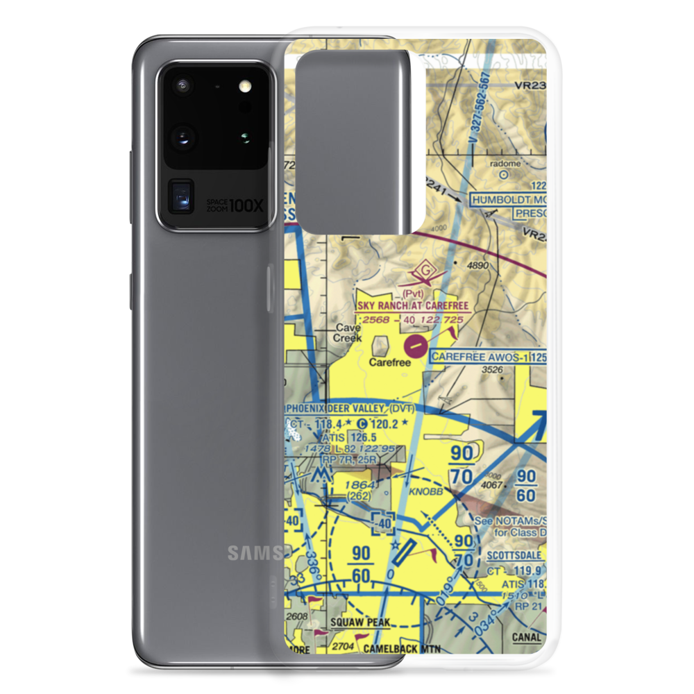 Sky Ranch At Carefree Airport (18AZ) VFR Sectional Samsung Case Samsung Galaxy S20 Ultra model shown