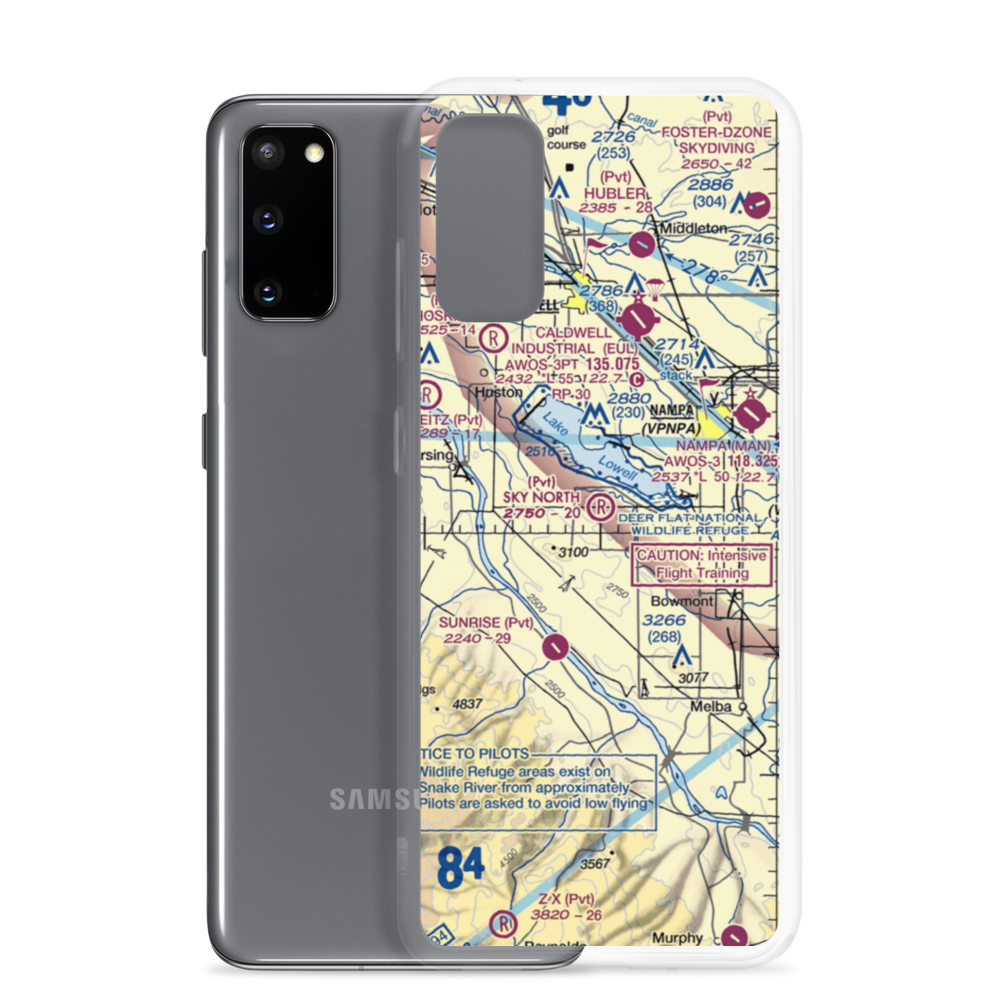 Sky Ranch South Airport (ID79) VFR Sectional Samsung Case Samsung Galaxy S20 model shown