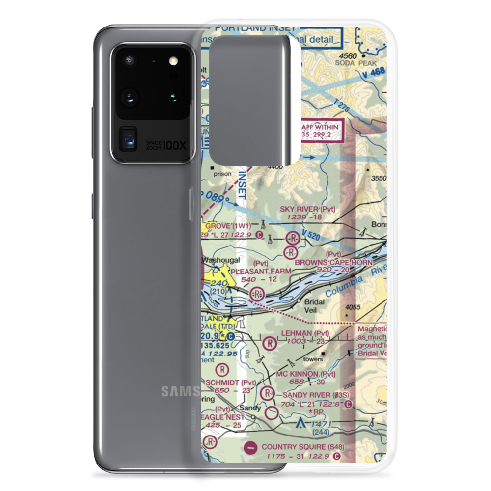 Sky River Ranch Airport (WA78) VFR Sectional Samsung Case Samsung Galaxy S20 Ultra model shown