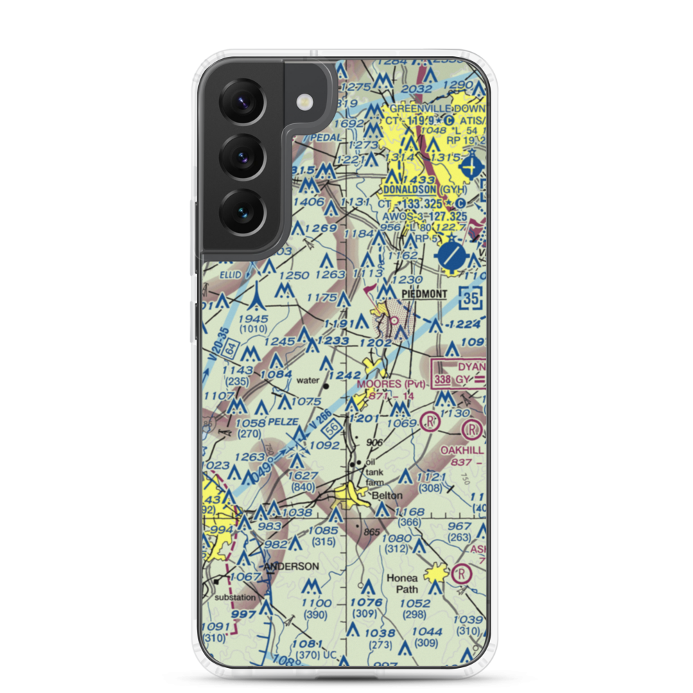 Sky Valley Airpark (SC32) VFR Sectional Samsung Case Samsung Galaxy S22 Plus model shown