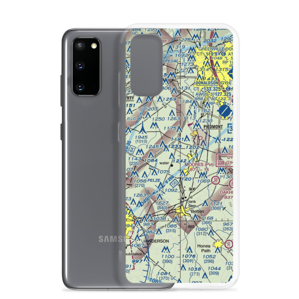 Sky Valley Airpark (SC32) VFR Sectional Samsung Case Samsung Galaxy S20 model shown
