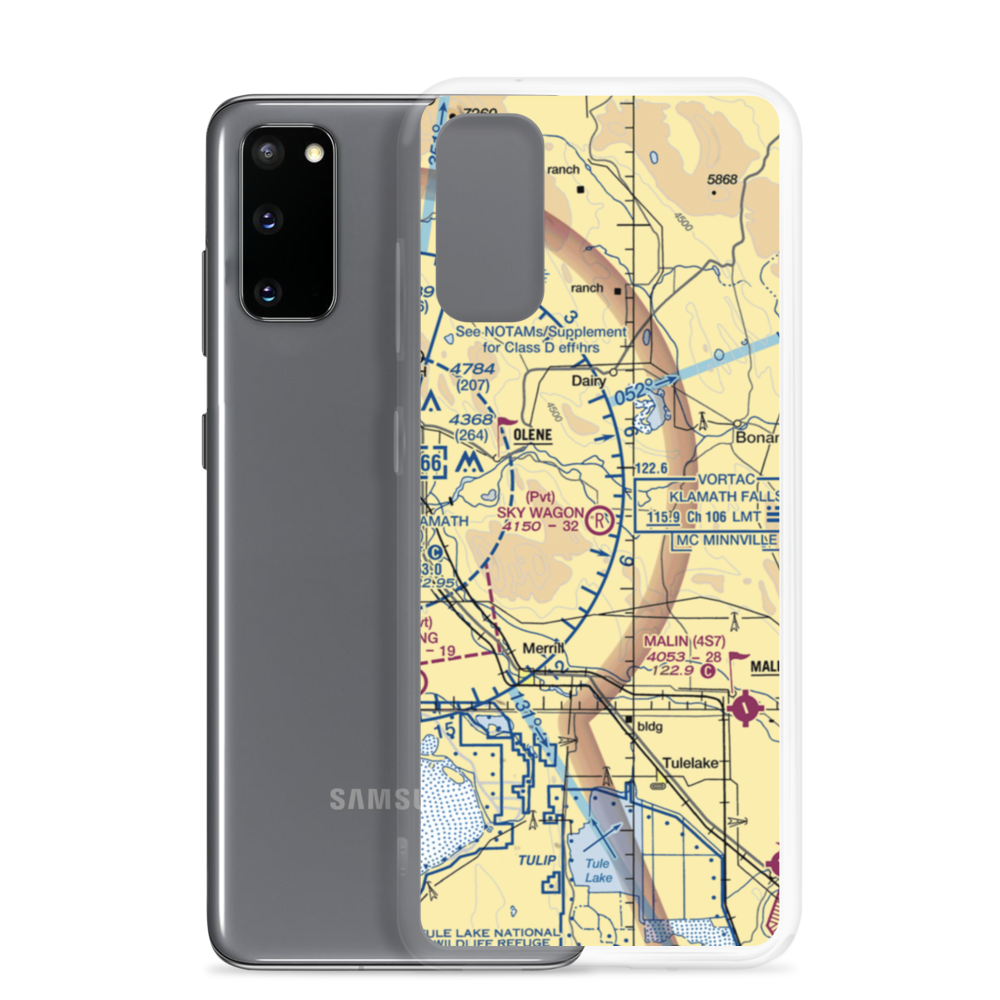 Sky Wagon Ranch Airport (6OG3) VFR Sectional Samsung Case Samsung Galaxy S20 model shown
