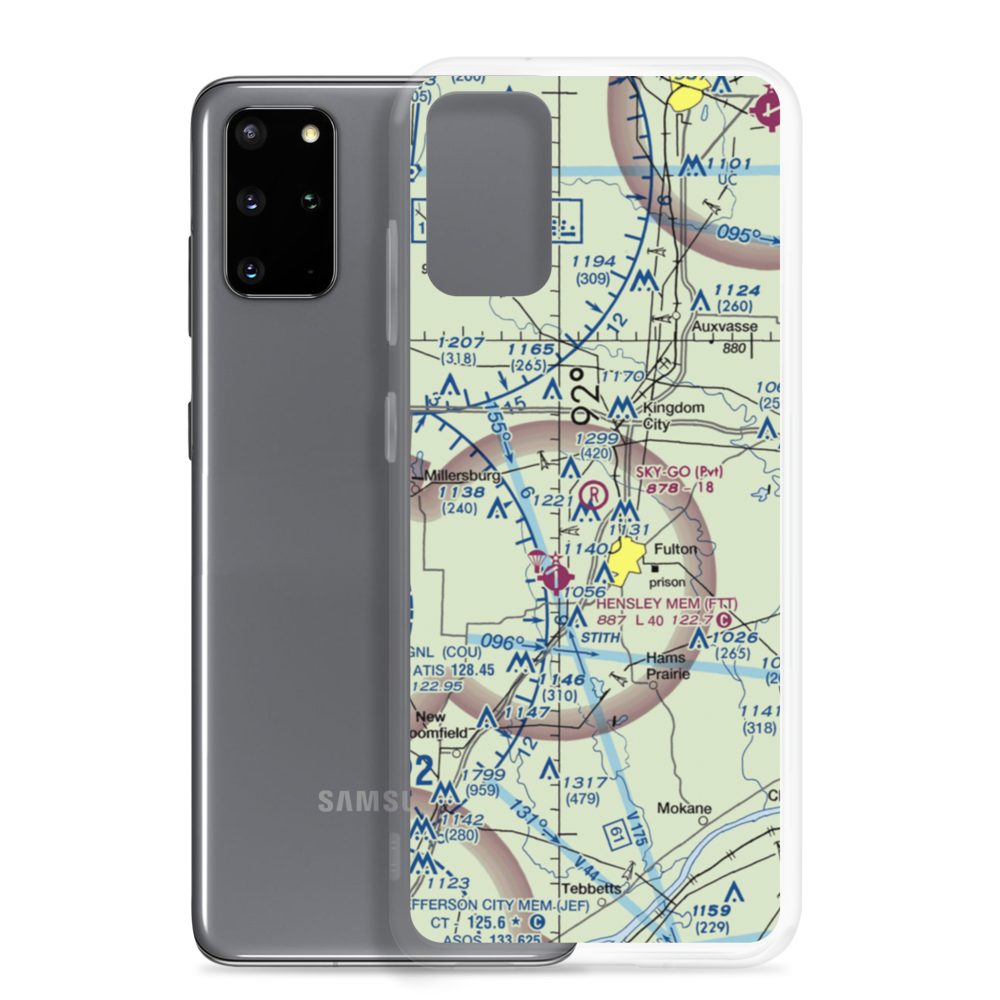 Sky-Go Farms Airport (73MU) VFR Sectional Samsung Case Samsung Galaxy S20 Plus model shown