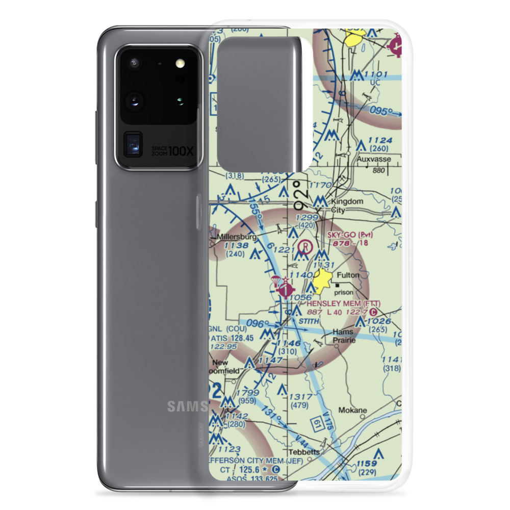 Sky-Go Farms Airport (73MU) VFR Sectional Samsung Case Samsung Galaxy S20 Ultra model shown