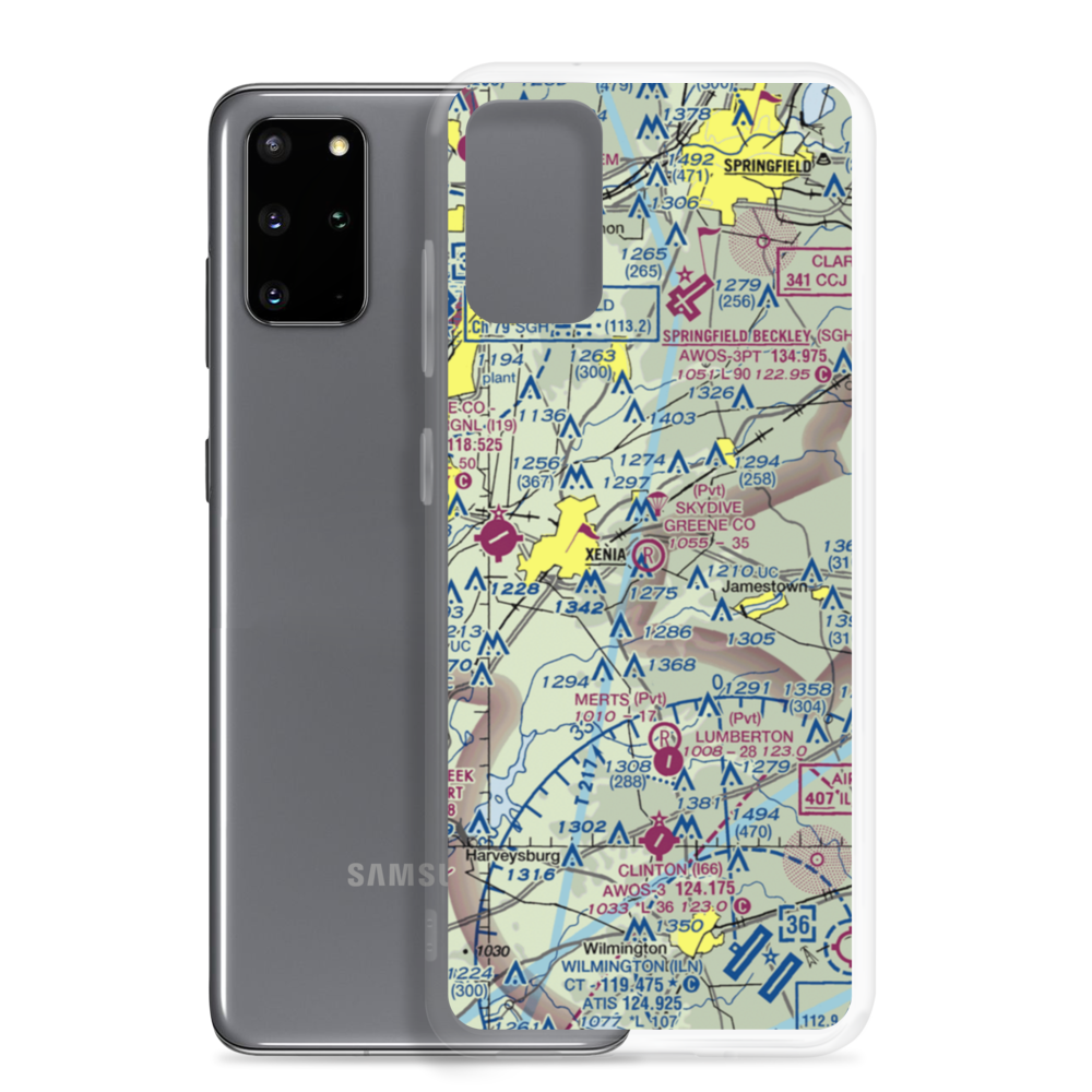 Skydive Greene County Inc Airport (7OA7) VFR Sectional Samsung Case Samsung Galaxy S20 Plus model shown