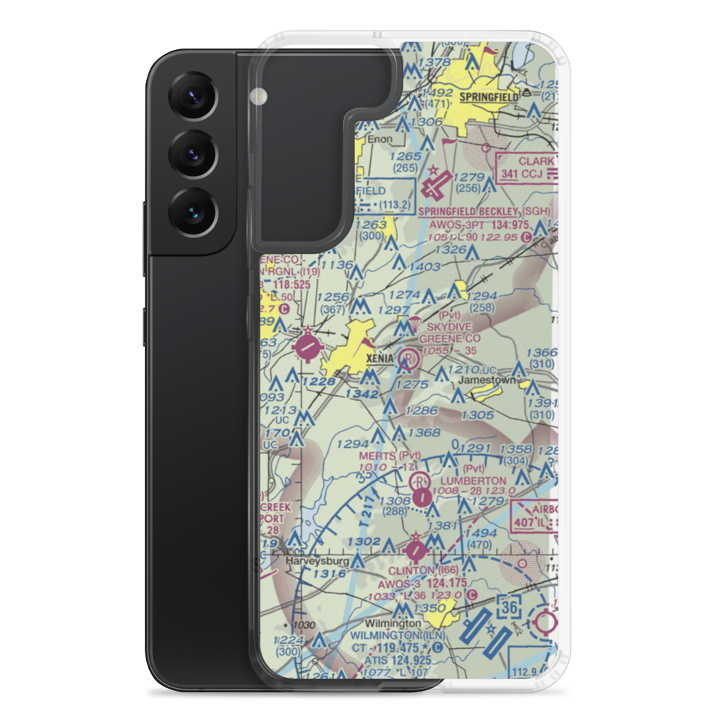 Skydive Greene County Inc Airport (7OA7) VFR Sectional Samsung Case Samsung Galaxy S22 Plus model shown