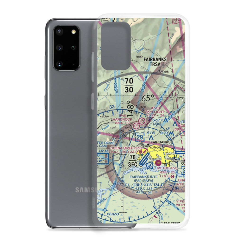 Skyflight Airport (25AA) VFR Sectional Samsung Case Samsung Galaxy S20 Plus model shown