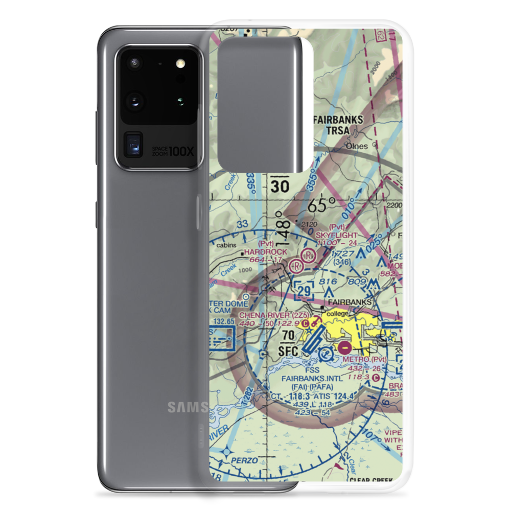 Skyflight Airport (25AA) VFR Sectional Samsung Case Samsung Galaxy S20 Ultra model shown