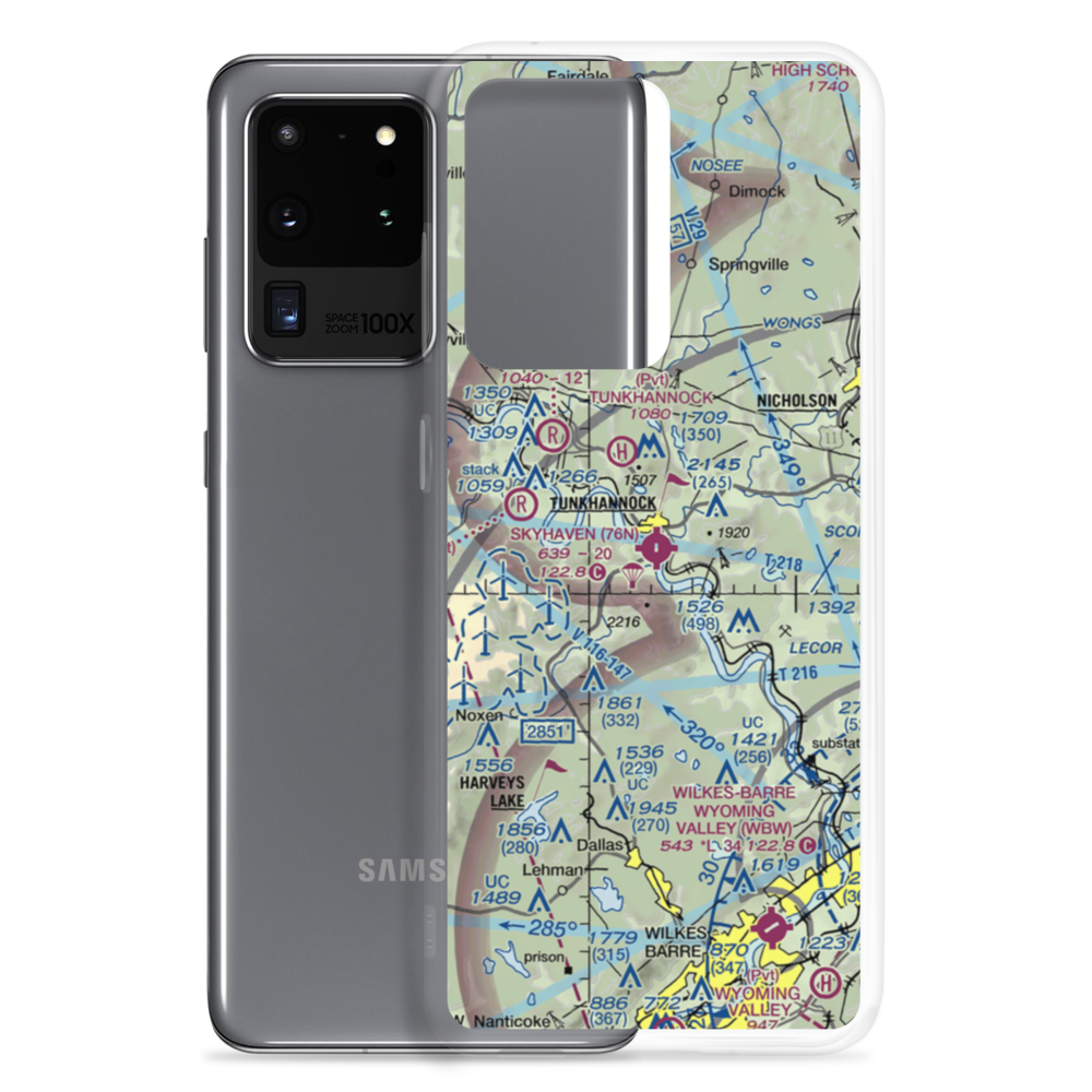 Skyhaven Airport (76N) VFR Sectional Samsung Case Samsung Galaxy S20 Ultra model shown